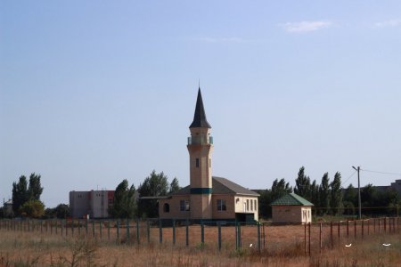 Мечеть в центре села.