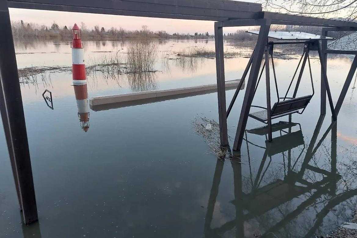 Уровень воды в Тоболе в Кургане продолжает расти