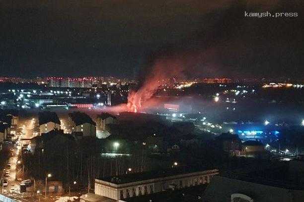 В Подмосковье загорелся рыбный цех