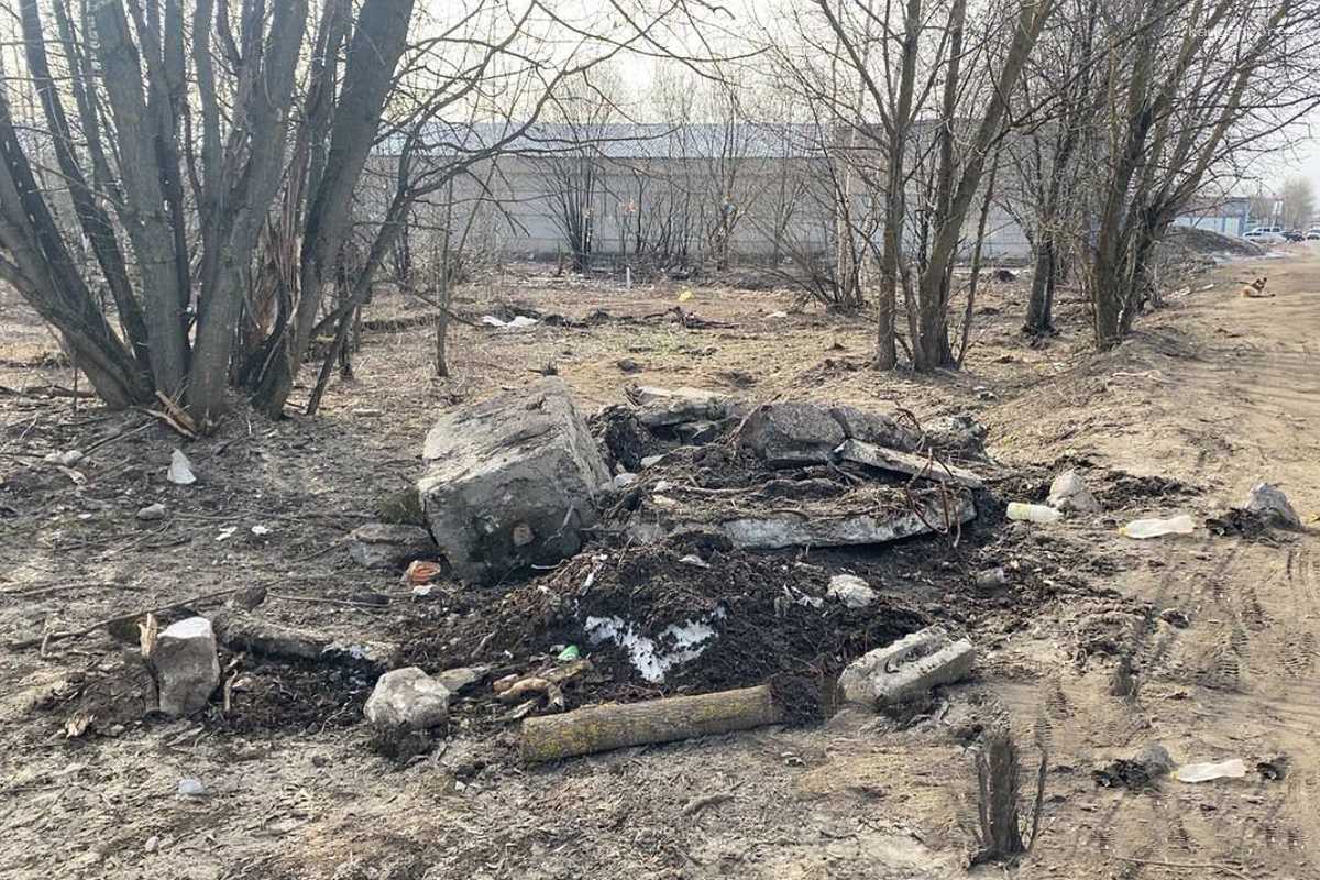 В Раменском вблизи кладбища ликвидировали несанкционированную свалку