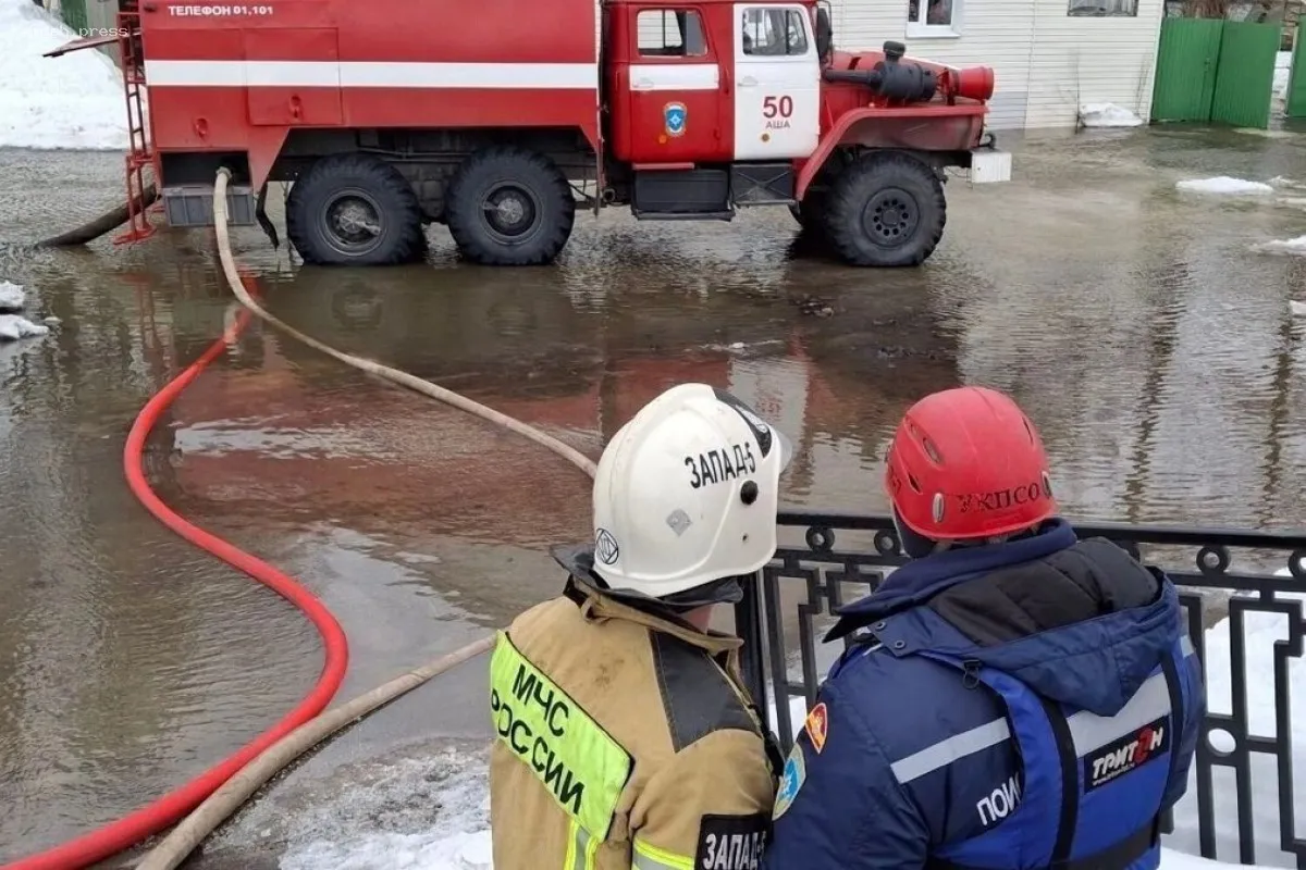 В Аше вода покинула жилые районы