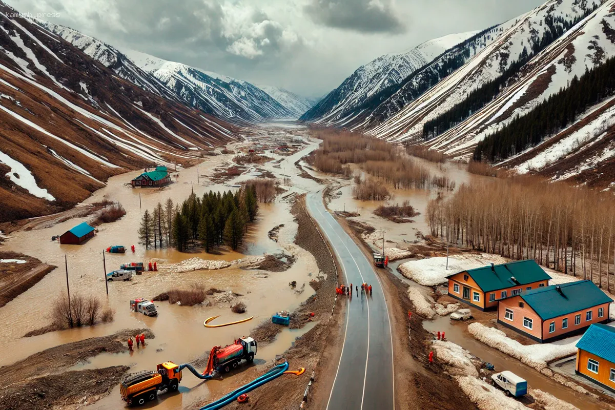 Работы по откачке талых вод в Кызыле завершены
