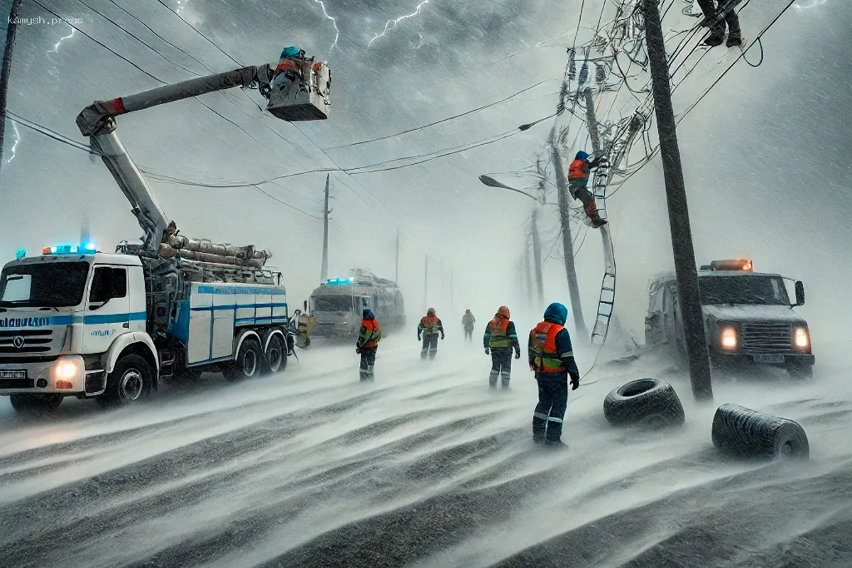 Энергетики Астраханской области мобилизованы для ликвидации последствий сильного ветра