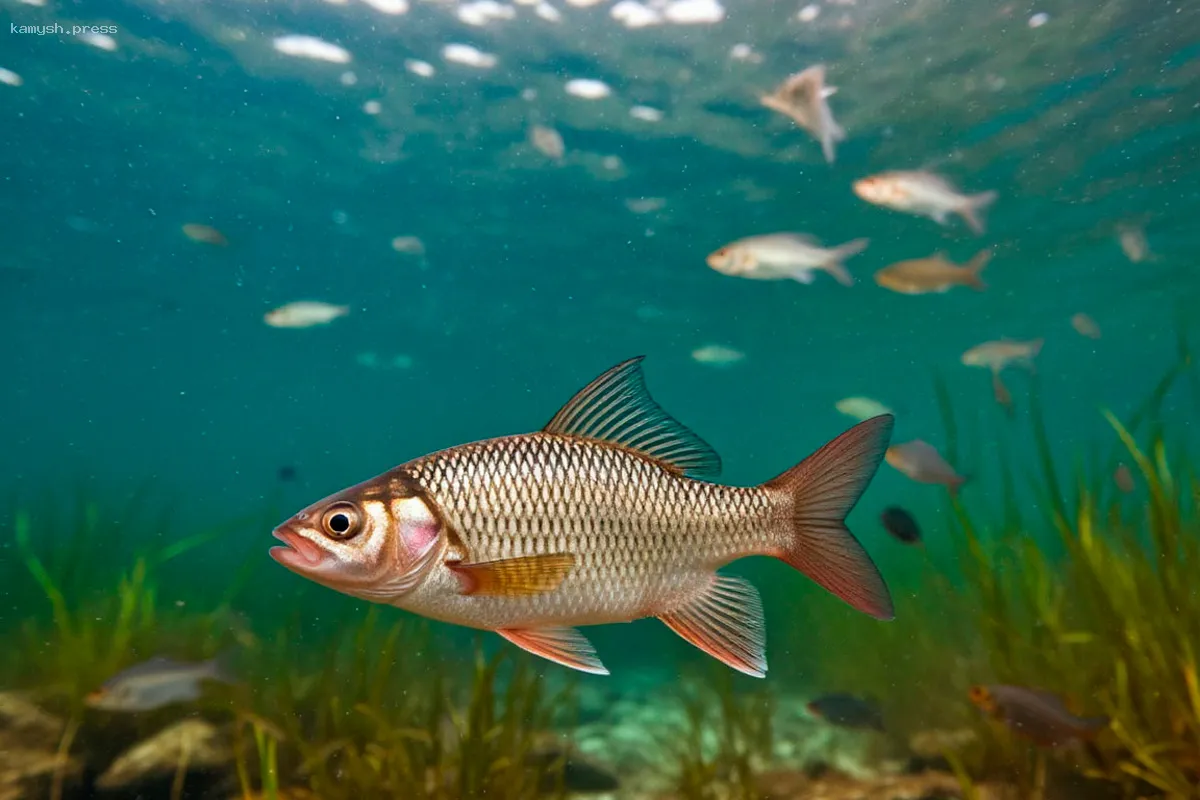 Вобла начала свой путь в дельту Волги, однако недостаток воды препятствует миграции