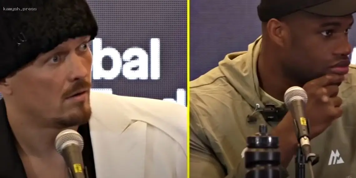 Усик раскритиковал Дюбуа за крики во время «битвы взглядов» (ВИДЕО)