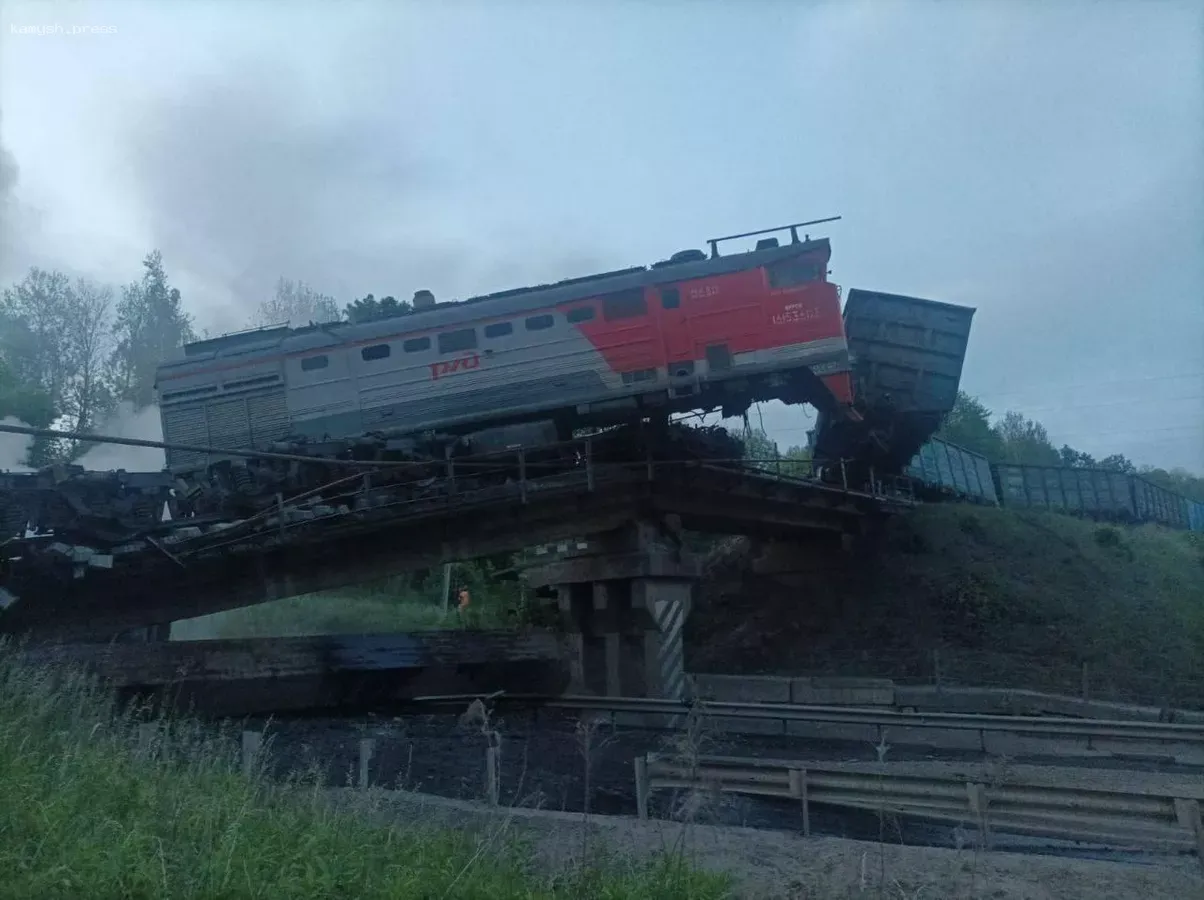 РЖД сообщила о последствиях derailment тепловоза в Курской области