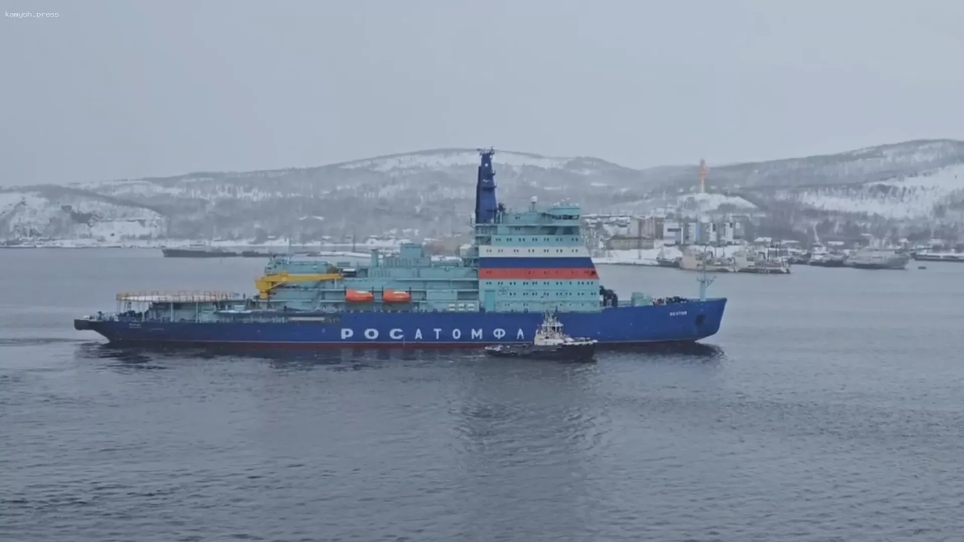 На реке Северная Двина произошло столкновение двух ледоколов