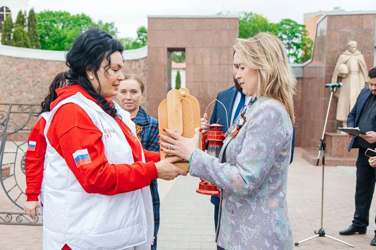 Липецк принял священный огонь с могилы Неизвестного Солдата