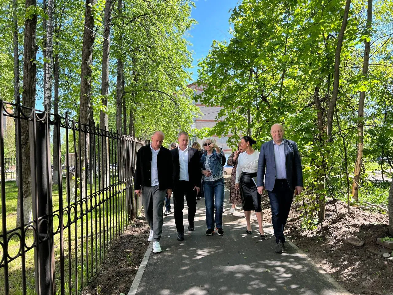 В Пушкинском округе Красноармейска открыли новую пешеходную дорожку